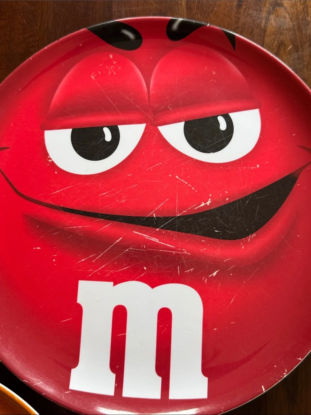 M&M's Character Big Face Melamine 10” Dinner Plates M & M world